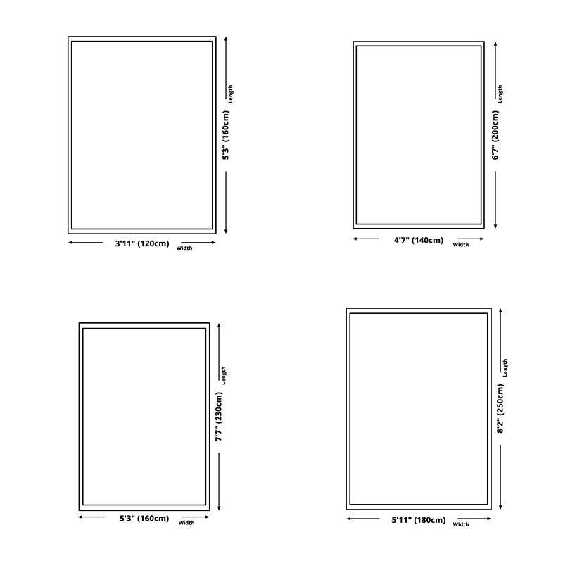 Brown Modern Carpet Plaid Pattern Polyester Area Rug Stain Resistant Rug for Home Decor