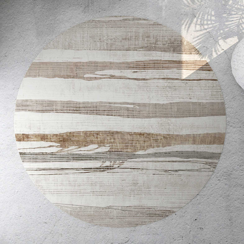 Light Yellow Rug Polyester Graphic Rug Non-Slip Backing Rug for Living Room