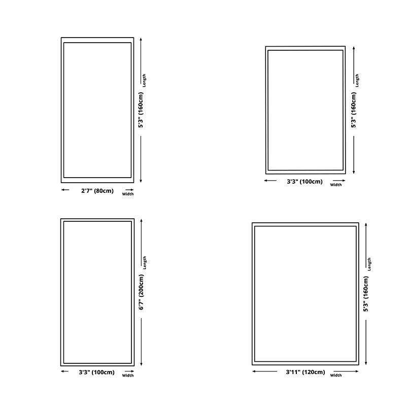 Simplicity Area Carpet Classical Indoor Rug Polyester Stain Resistant Area Rug for Living Room