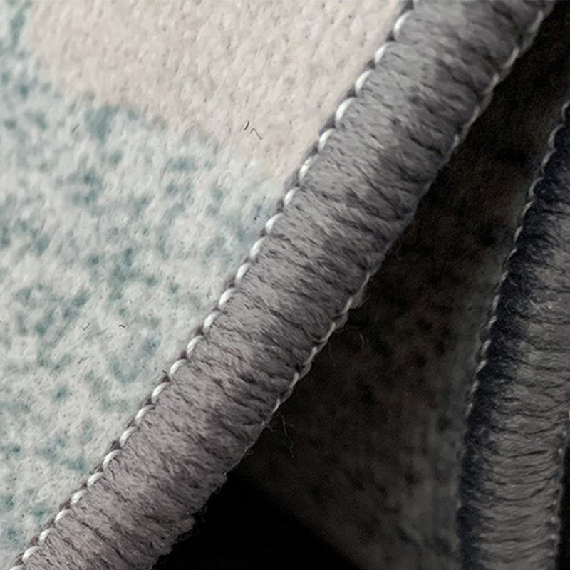 Black Modern Indoor Rug Polyester Striped Indoor Rug Non-Slip Backing Rug for Living Room