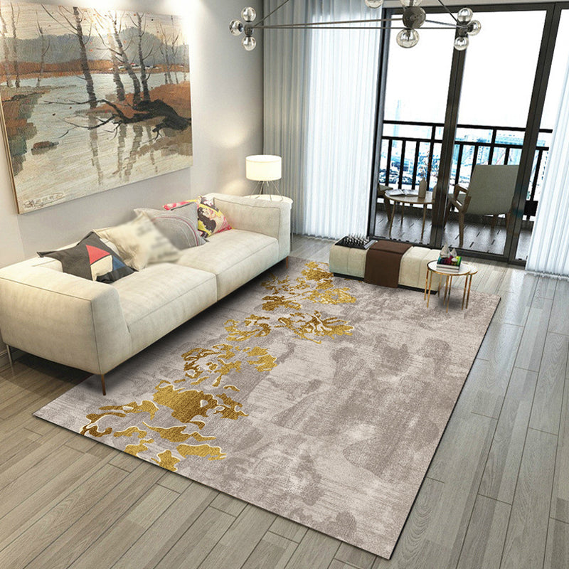 Simplicité Tapis lavable Tapis moderne Rapis Polyester Tacler la zone résistante pour le salon