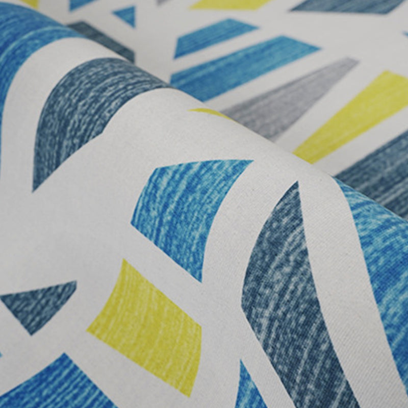 Navy Nordic Carpet Polyester Graphic Carpet Non-Slip Backing Carpet for Living Room