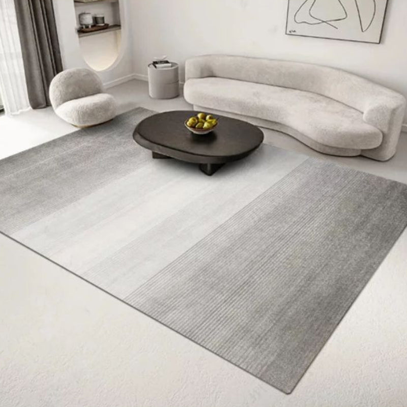 Khaki Modern Area Carpet Geometric Pattern Polyester Area Rug Non-slip Backing Rug for Living Room