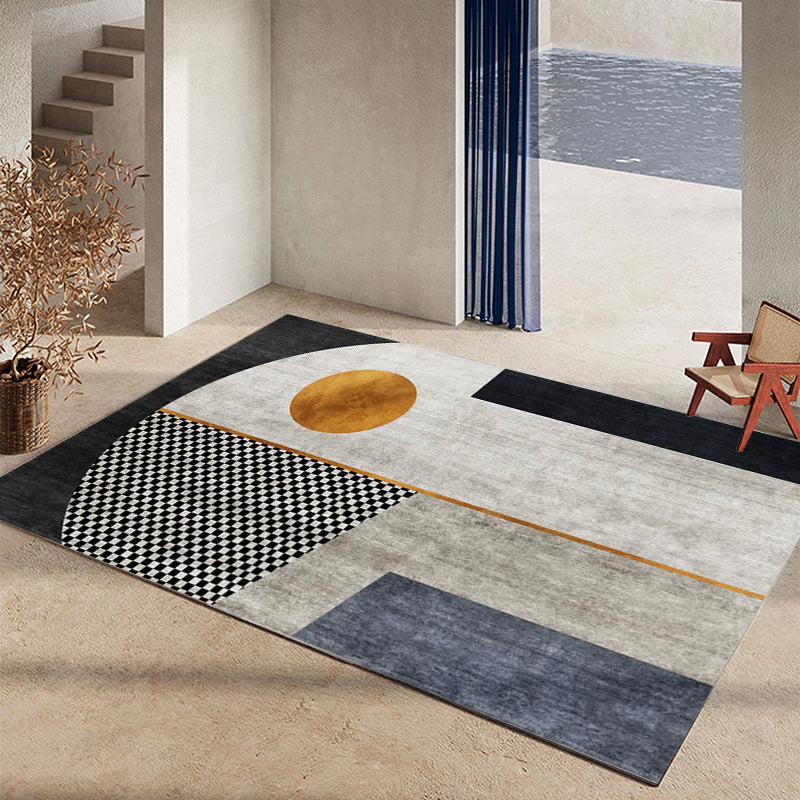 Contemporary Area Rug Gorgeous Washable Indoor Rug Stain Resistant Area Carpet for Living Room