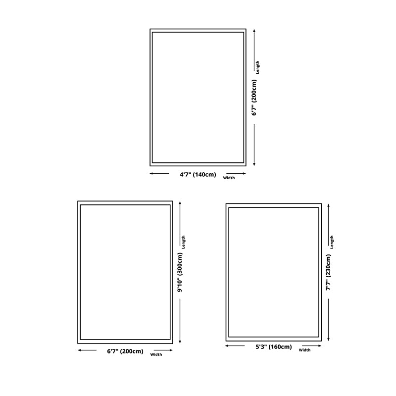 Contemporary Area Rug Geometric Pattern Rug Polyester Stain Resistant Carpet for Living Room