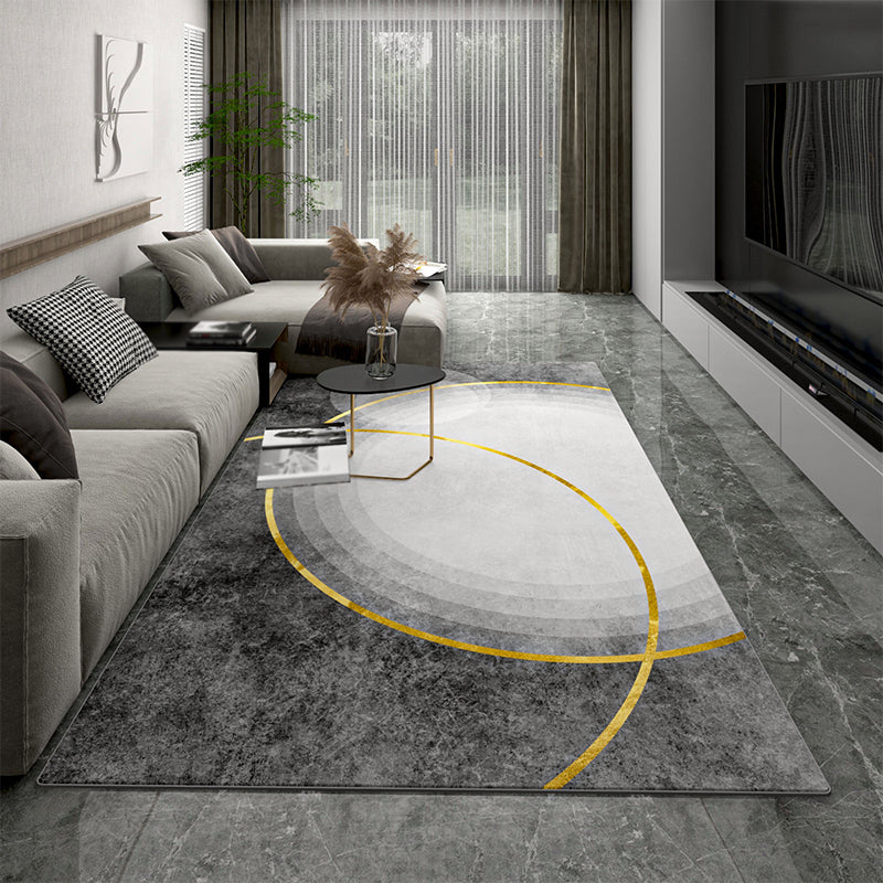 Creatief geometrisch patroon tapijt polyester polyester binnenkleurige vlek resistent gebied tapijt voor woonkamer