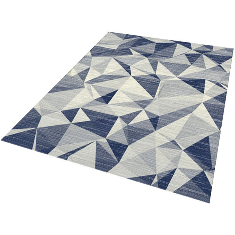 Light Yellow Modern Indoor Rug Polyester Graphic Rug Non-Slip Backing Rug for Living Room