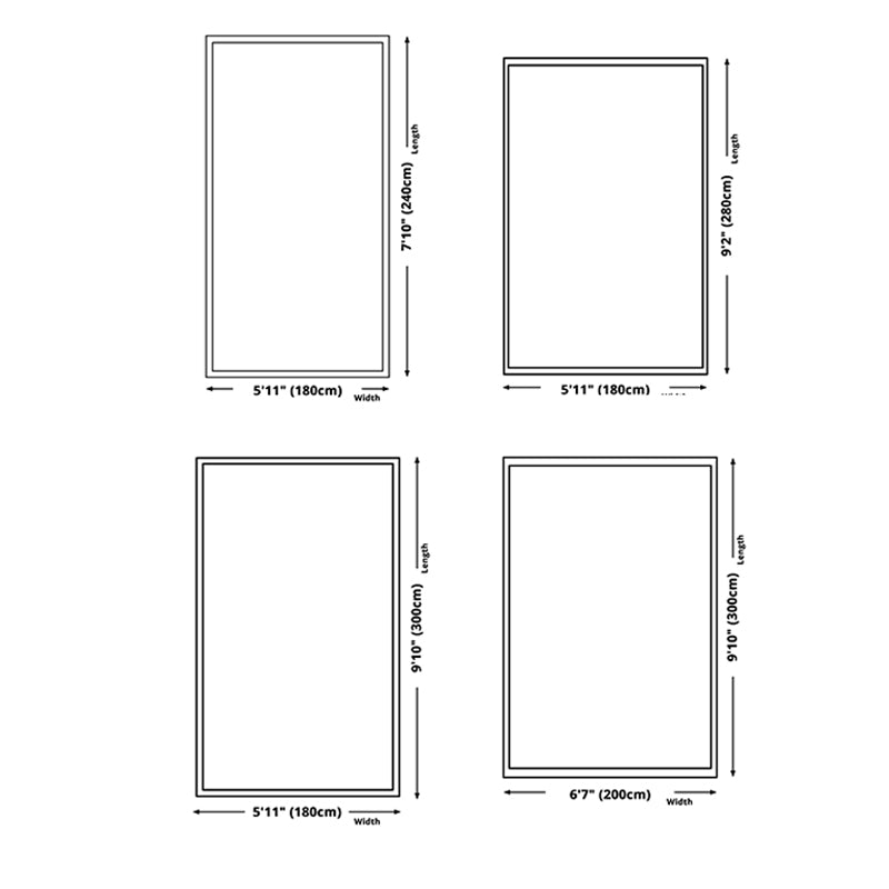 Light Yellow Modern Indoor Rug Polyester Graphic Rug Non-Slip Backing Rug for Living Room