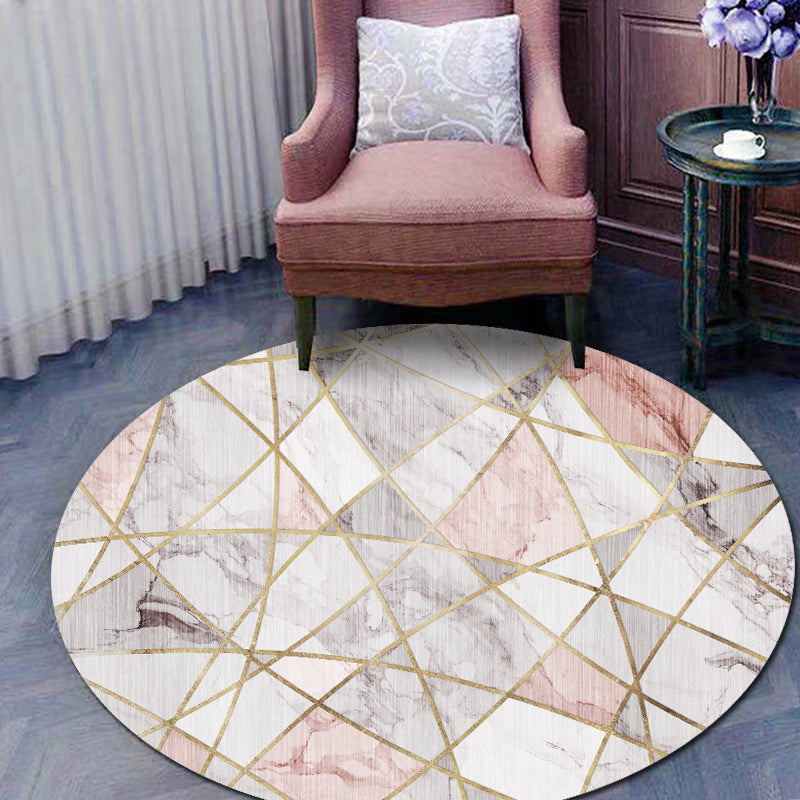 Fancy geometrisch patroon tapijt Modern polyester gebied Rug Anti-slip gebied Rug voor woonkamer