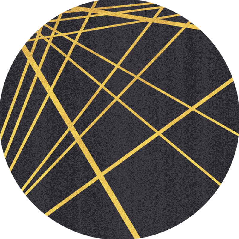 Fancy Geometric Pattern Carpet Modern Polyester Area Rug Anti-Slip Area Rug for Living Room