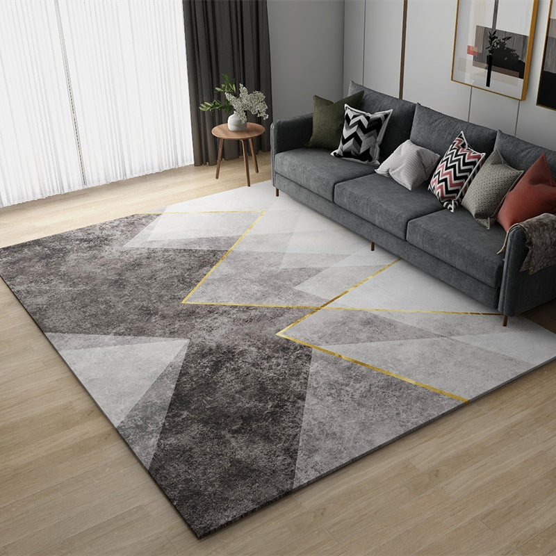 Simplicity Harlequin Printed Carpet Polyester Area Rug Stain Resistant Indoor Carpet for Living Room