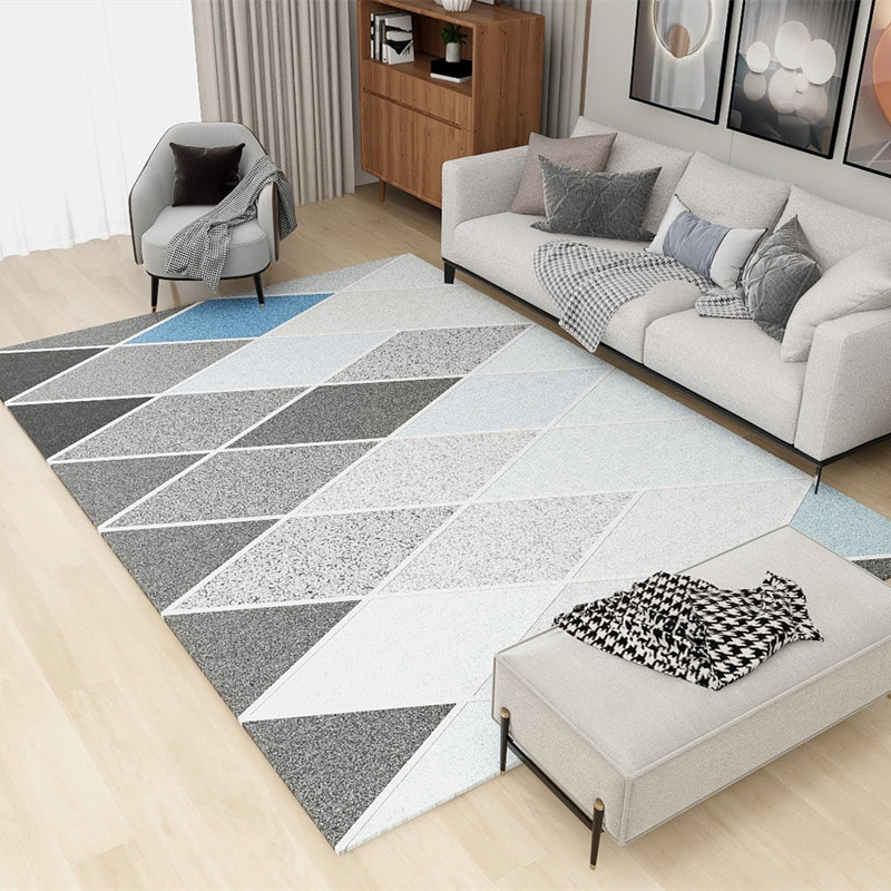 Simplicity Harlequin Printed Carpet Polyester Area Rug Stain Resistant Indoor Carpet for Living Room