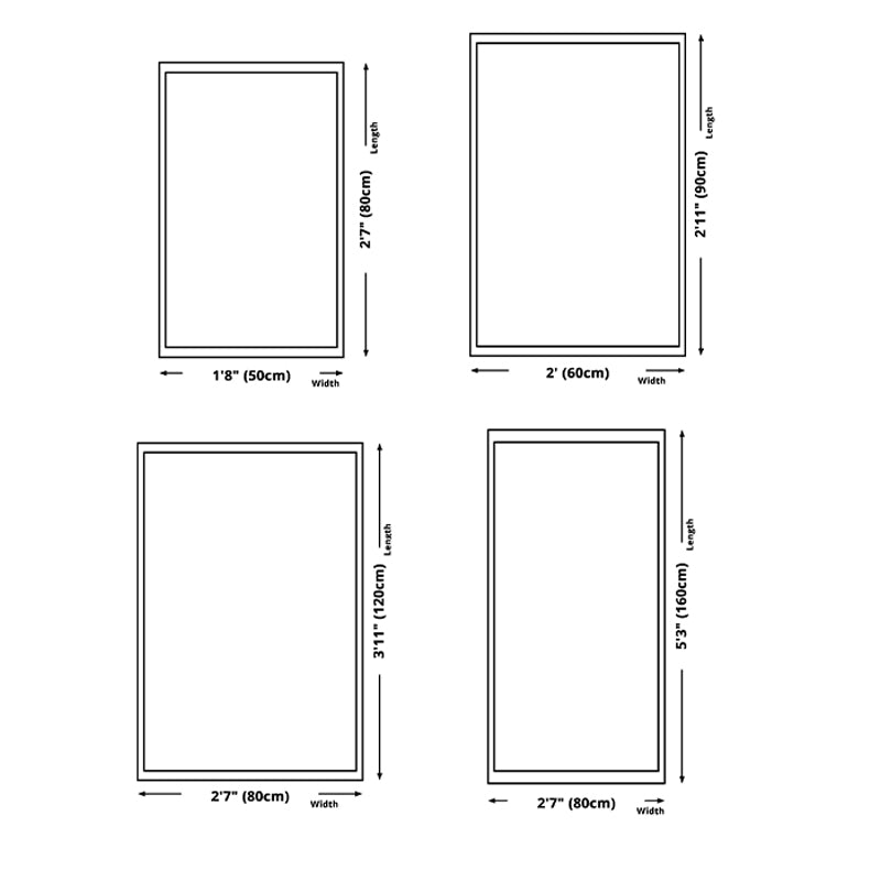 Blue Modern Rug Polyester Graphic indoor Rug Non-Slip Backing Rug for Living Room