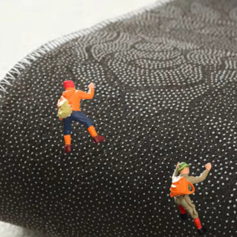 Brown Circle Rug Polyester Modern Area Rug Non-Slip Backing Rug for Living Room