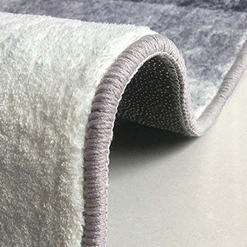 Gold Modern Rug Polyester Abstract Pattern Rug Washable Rug for Living Room