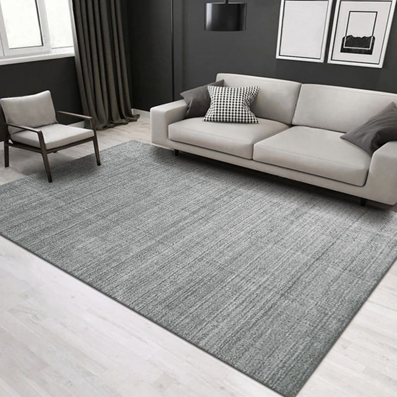 Grey Living Room Area Carpet Modern Tie-Dye Print Area Rug Polyester Stain Resistant Rug