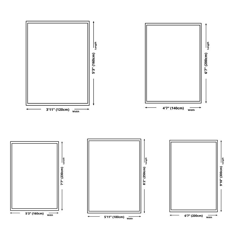 Grey Living Room Area Carpet Modern Tie-Dye Print Area Rug Polyester Stain Resistant Rug