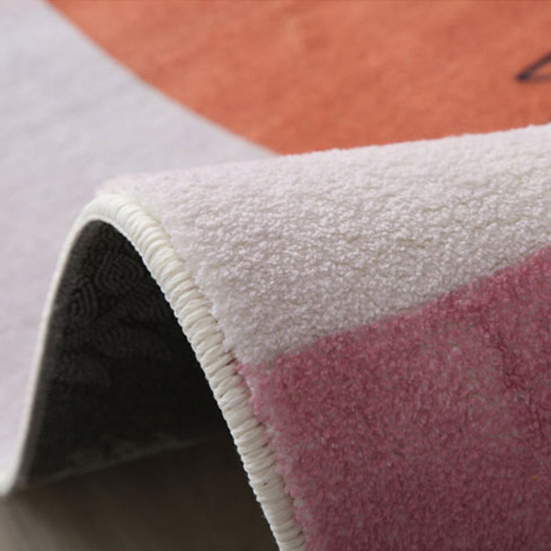 Geometric Indoor Rug Modern Khaki Tone Area Rug Washable Polyester Carpet for Living Room