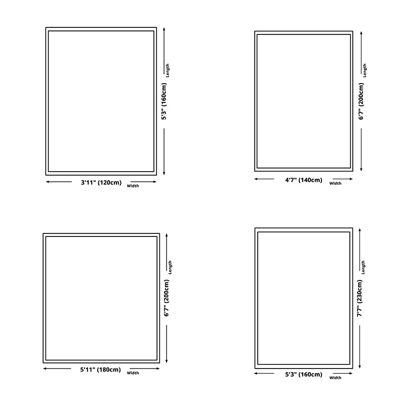 Modern Abstract Print Area Tapijt Wit Polyester Area Tapijt Non-slip achterste Tapijt voor thuisdecoratie