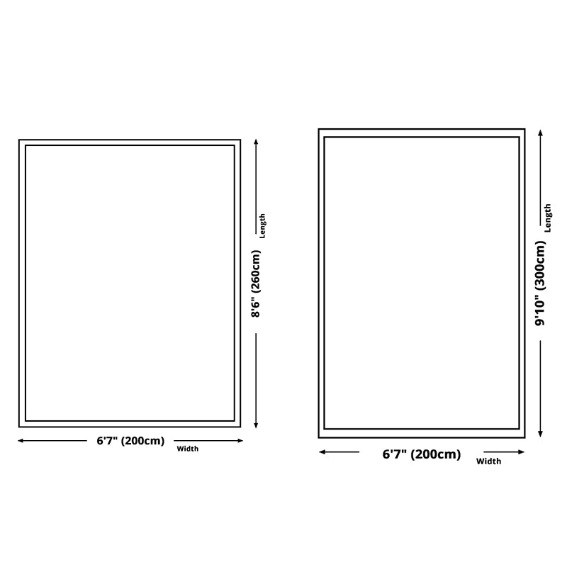 Light Blue Modern Rug Polyester Graphic Rug Non-Slip Backing Rug for Living Room