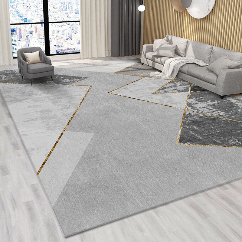 Natuurlijk geometrisch patroon tapijt polyester tapijtkleurige resistent binnen vloerkleed voor woningdecoratie