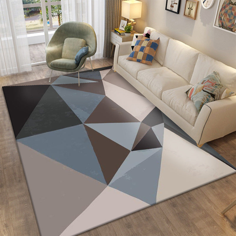 Stijlvol geometrisch gebied Tapijt Modern Patchwork Indoor Truug Polyester Tapijt voor woonkamer