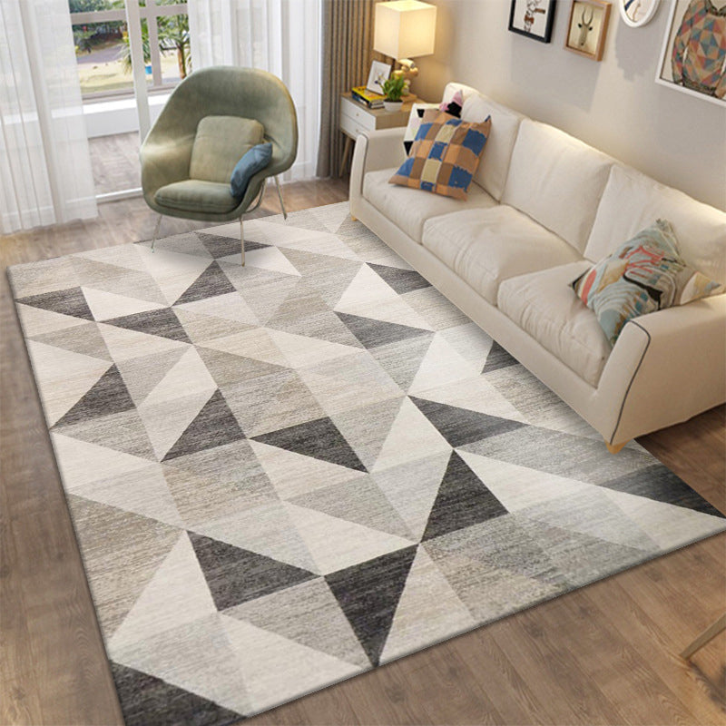 Stijlvol geometrisch gebied Tapijt Modern Patchwork Indoor Truug Polyester Tapijt voor woonkamer
