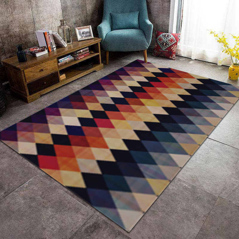 Modern geometrisch patroon Gebied Tapijt Modern Polyester Area Tapijt Anti-slip Tapijt voor woonkamer