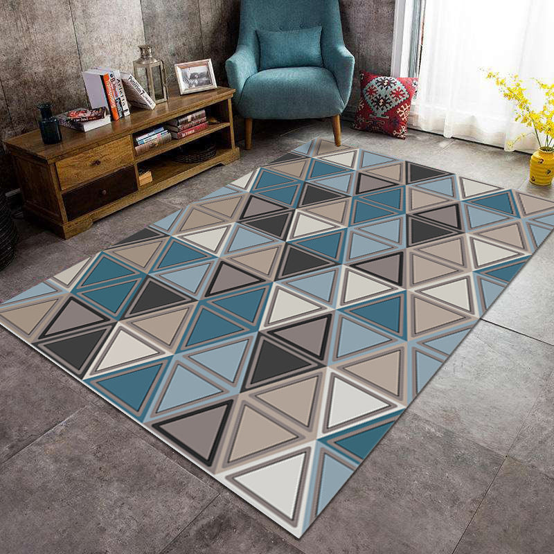 Modern geometrisch patroon Gebied Tapijt Modern Polyester Area Tapijt Anti-slip Tapijt voor woonkamer