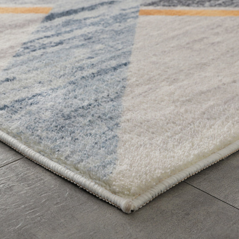Contemporary Geometric Pattern Carpet Polyester Indoor Rug Pet Friendly Area Rug for Home Decoration