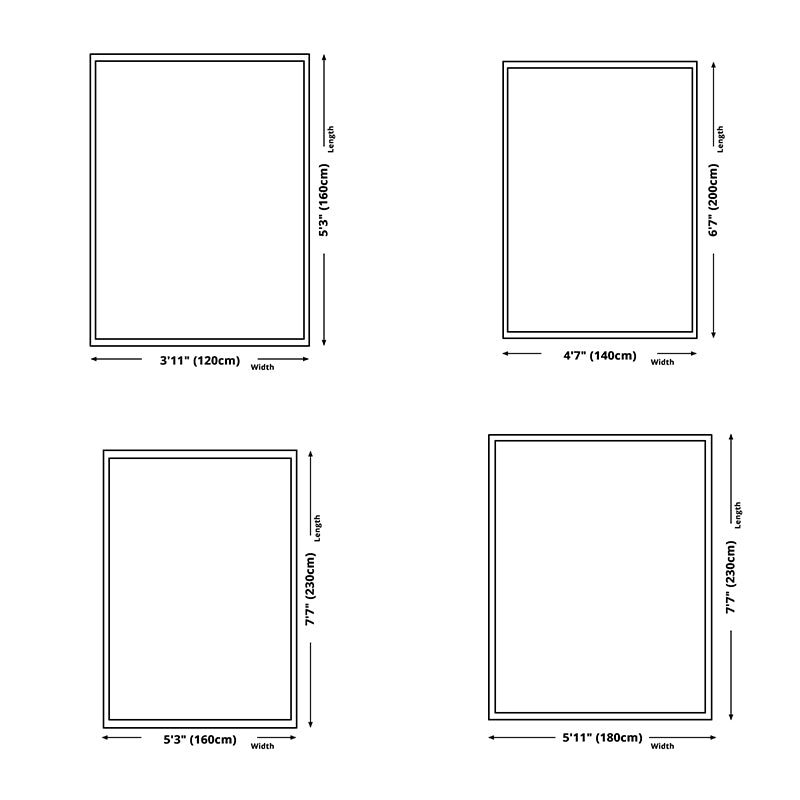 Fancy Living Room Carpet Modern Geometric Print Polyester Area Rug Anti-Slip Area Rug