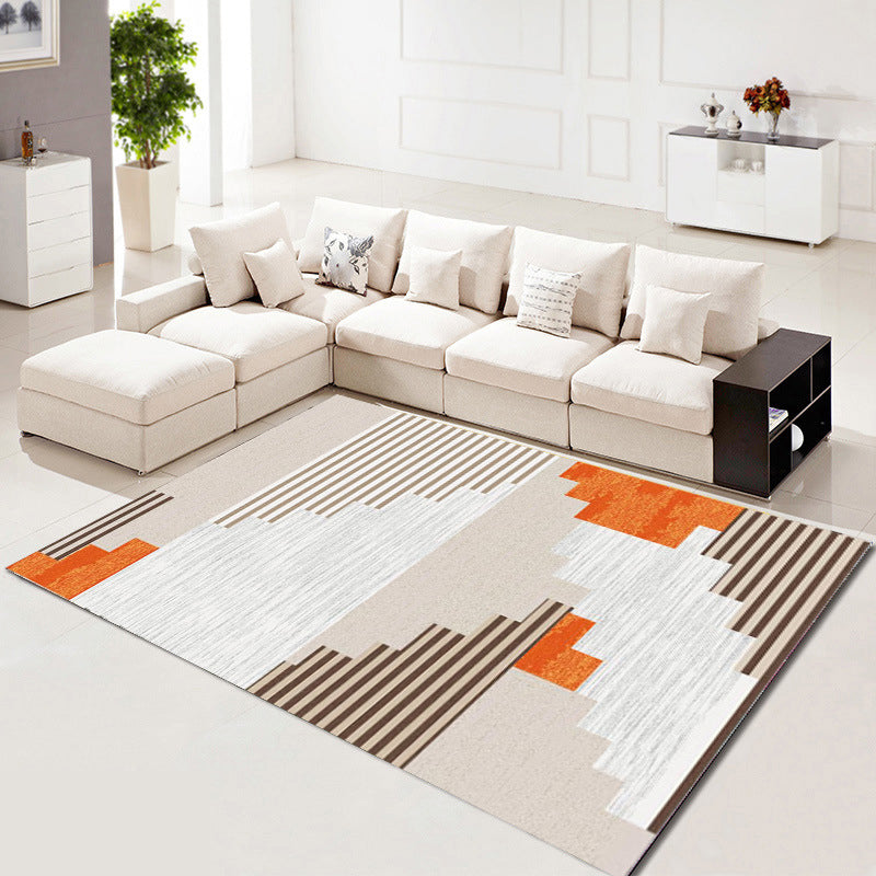 Minimalistisch geometrisch bedrukt tapijten Polyester binnen tapijt vlekbestendig gebied tapijt voor woonkamer
