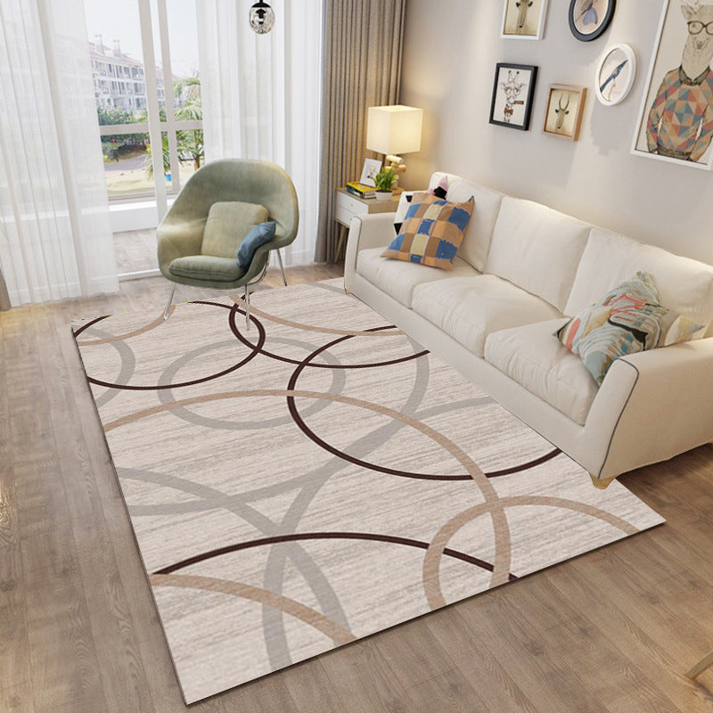 Minimalistisch geometrisch bedrukt tapijten Polyester binnen tapijt vlekbestendig gebied tapijt voor woonkamer