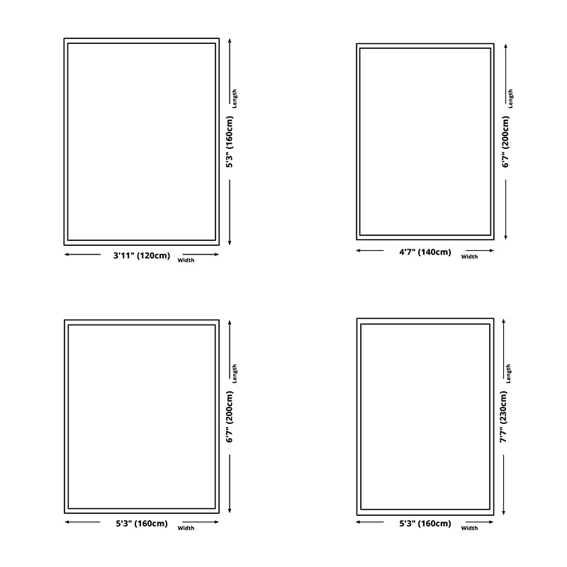 Minimalistisch geometrisch bedrukt tapijten Polyester binnen tapijt vlekbestendig gebied tapijt voor woonkamer