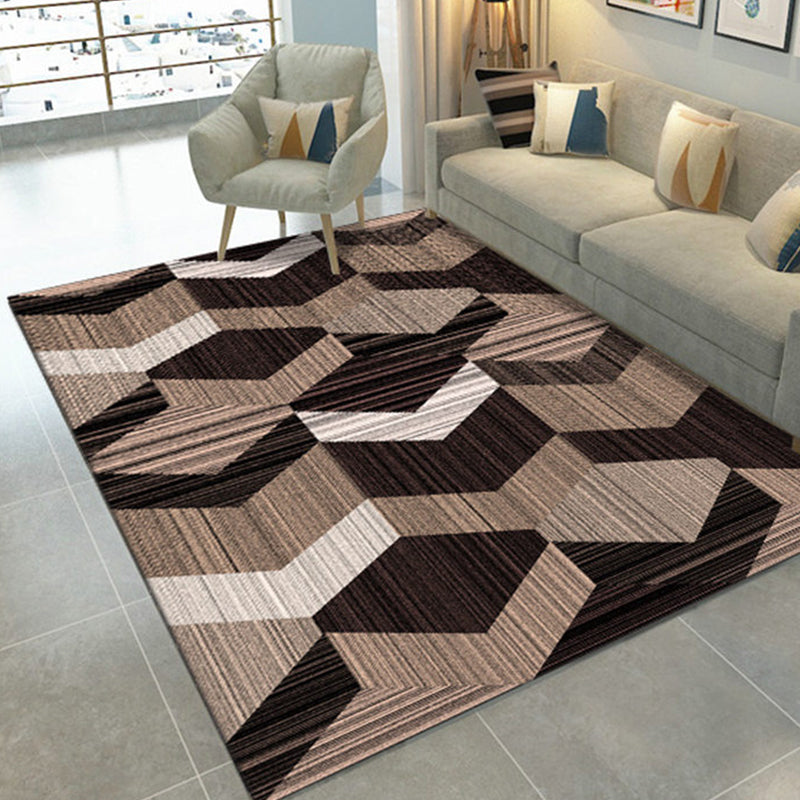 Stijlvol wasbaar Rug Comfort Geometrisch patroon Tapijten Polyester Anti-slip tapijt voor woningdecoratie