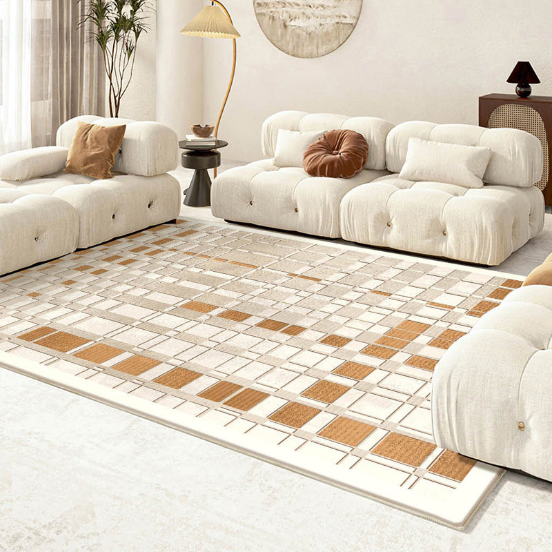 Minimalistisch grafisch patroon Tapijten Polyester binnen tapijt Tapijt Non-slip ruggebied Tapijt voor woonkamer