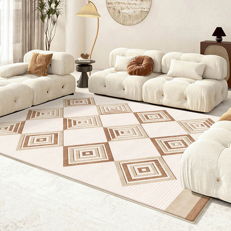 Minimalistisch grafisch patroon Tapijten Polyester binnen tapijt Tapijt Non-slip ruggebied Tapijt voor woonkamer