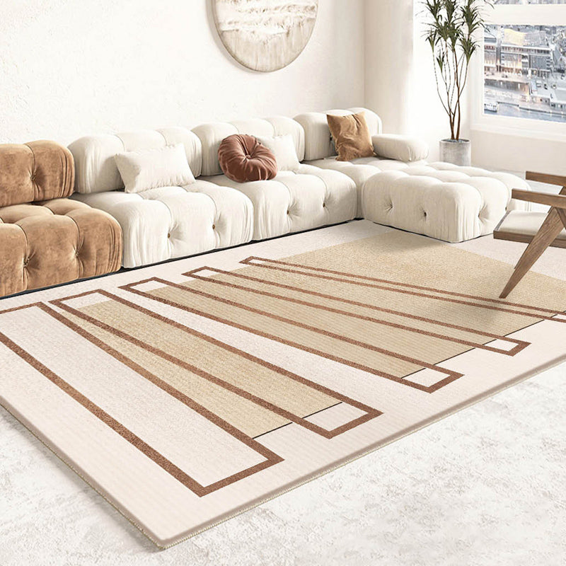 Minimalistisch grafisch patroon Tapijten Polyester binnen tapijt Tapijt Non-slip ruggebied Tapijt voor woonkamer