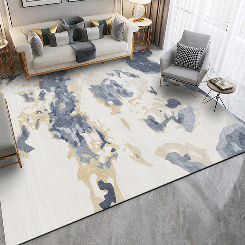Leisure Area Rug Simplicity Abstract Print Rug Polyester Stain Resistant Carpet for Home Decor