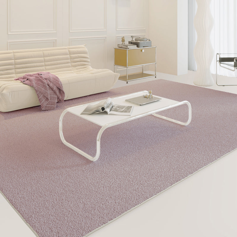 Light Purple Modern Rug Blending Solid Color Rug Non-Slip Backing Rug for Home Decor