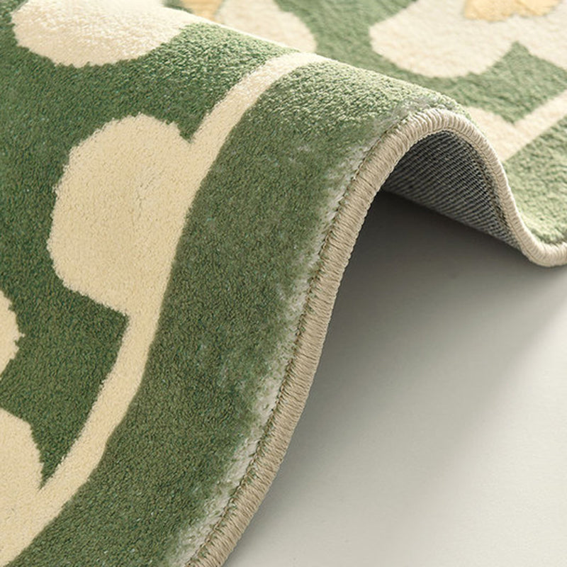 Stylish Modern Area Carpet Floral Pattern Polyester Area Rug Stain Resistant Area Rug for Home Decor