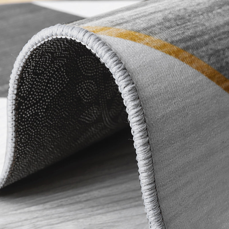 Eenvoudige huizendecoratie Tapijt Geometrie Print tapijt Polyester Niet-slip achterste ruggebied Tapijt