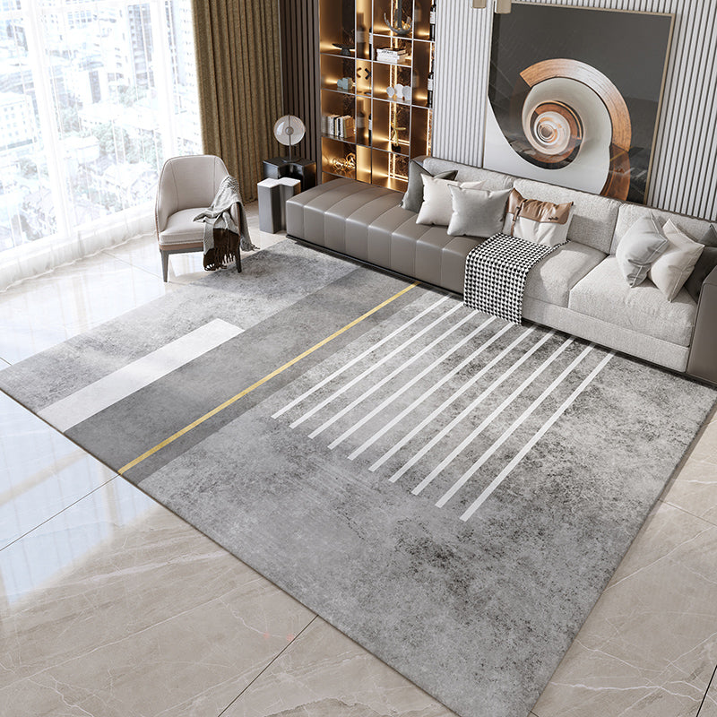 Casual huizen Decoratie Tapijt Grijze geometrie Print tapijt polyester Polyester Niet-slip achtergrondgebied Tapijt