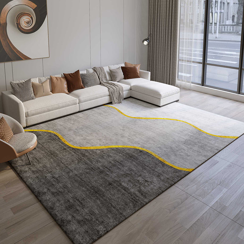 Casual huizen Decoratie Tapijt Grijze geometrie Print tapijt polyester Polyester Niet-slip achtergrondgebied Tapijt