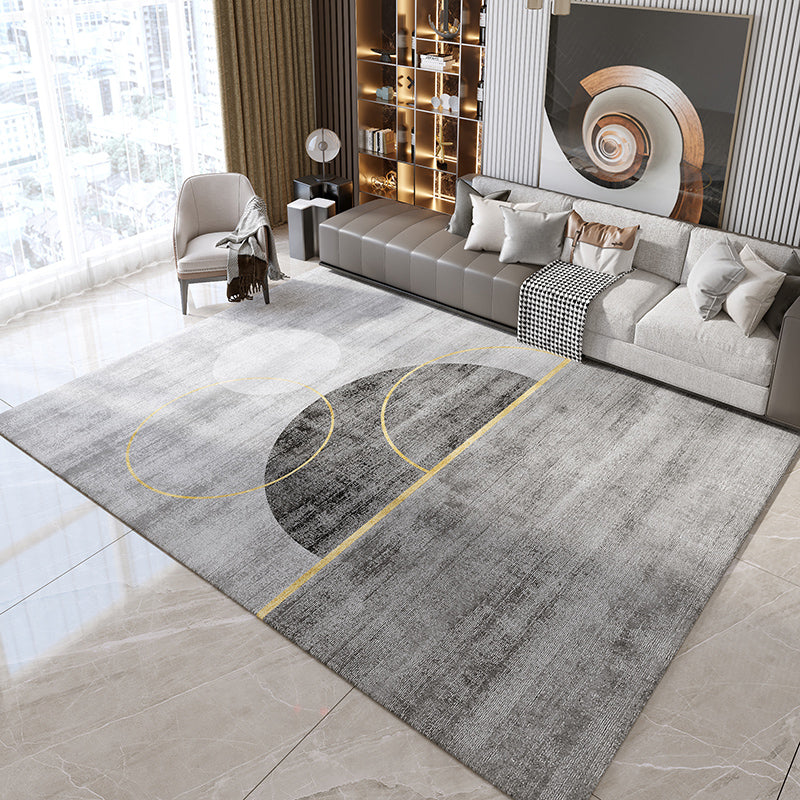 Casual huizen Decoratie Tapijt Grijze geometrie Print tapijt polyester Polyester Niet-slip achtergrondgebied Tapijt