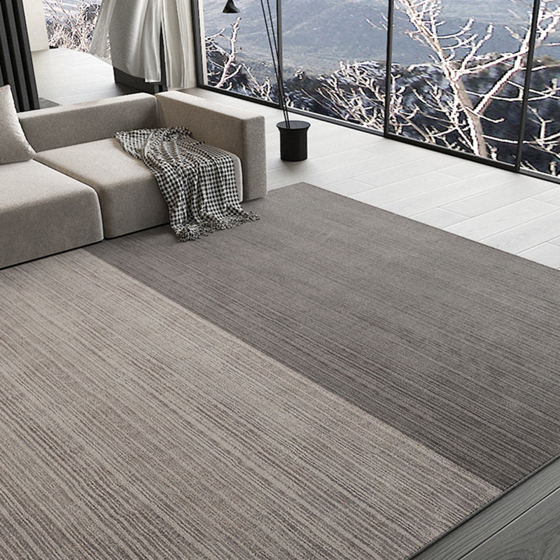 Chic Modern Carpet Solid Color Polyester Area Rug Stain Resistant Area Rug for Living Room