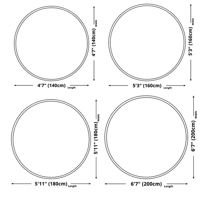 Creatief ronde tapijt 3D visuele misleiding print tapijten polyester wasbaar tapijt met niet-slipachter
