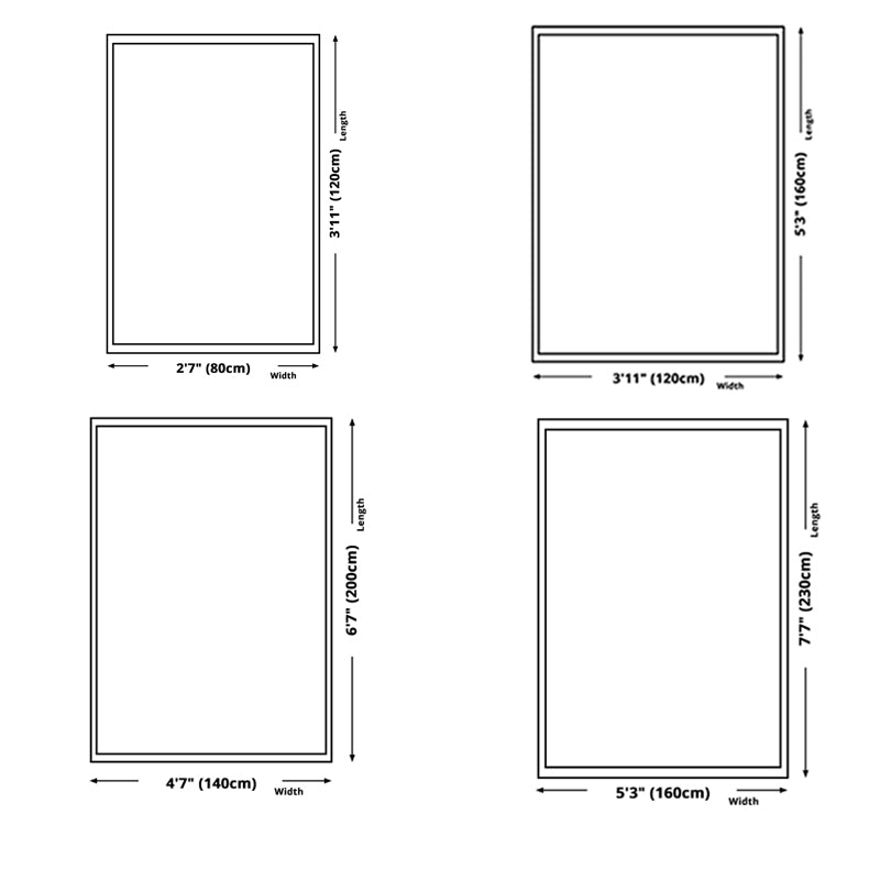 Groen Modern Rug Polyester Grafisch Tapijt Non-Slip Backing Rug voor woningdecoratie