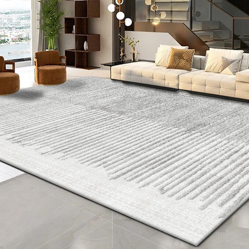 Grijs modern tapijt geometrisch patroon polyester gebied tapijt niet-slip achterste tapijt voor woonkamer