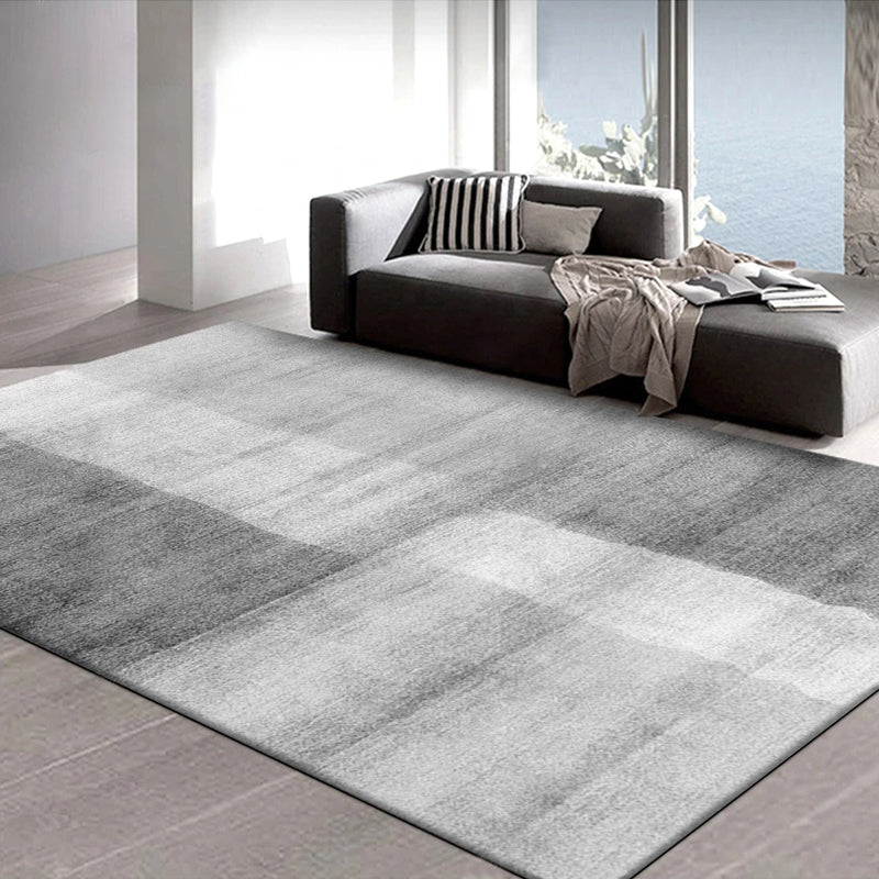 Grijs modern tapijt geometrisch patroon polyester gebied tapijt niet-slip achterste tapijt voor woonkamer